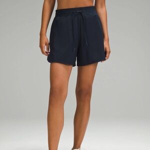 Lululemon Athletica Navy Blue License To Train High Rise Women's Athletic Shorts